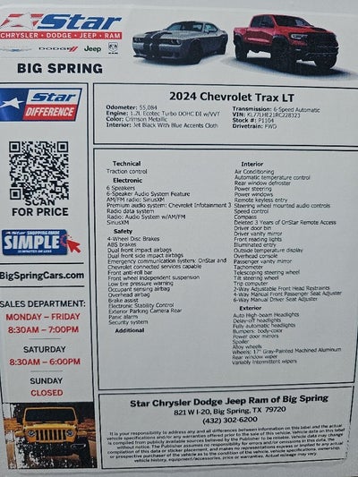 2024 Chevrolet Trax LT