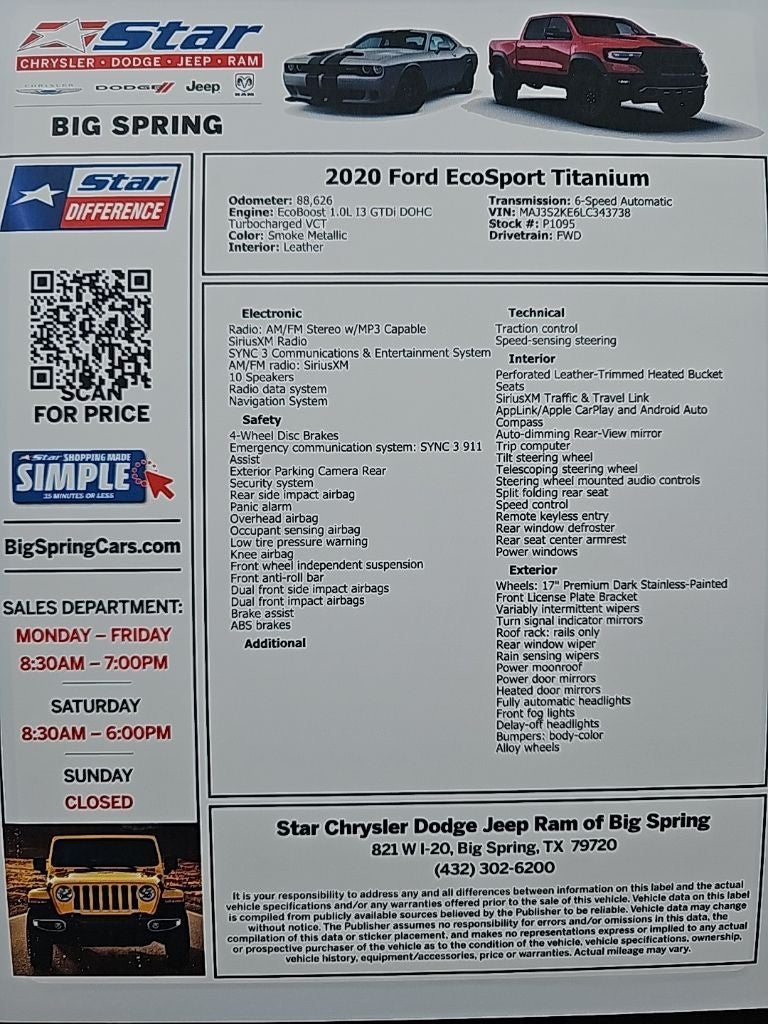 2020 Ford EcoSport Titanium